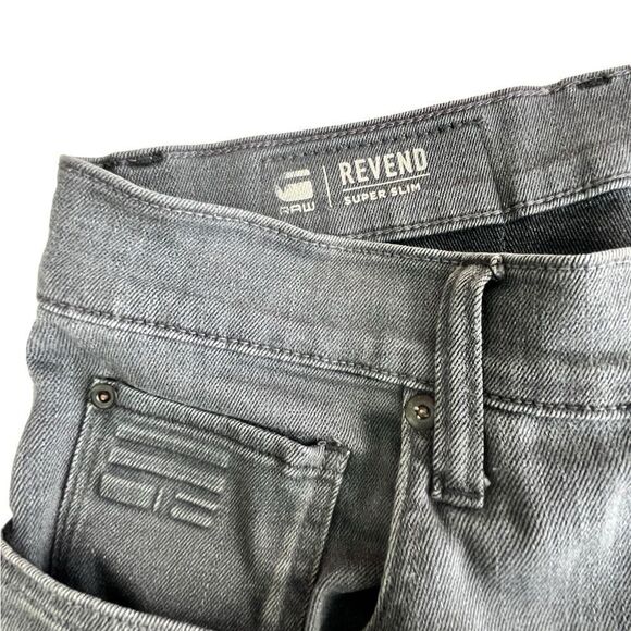 31x29 G-Star Raw Revend Super Slim Jeans Accel Grey - Picture 6 of 13